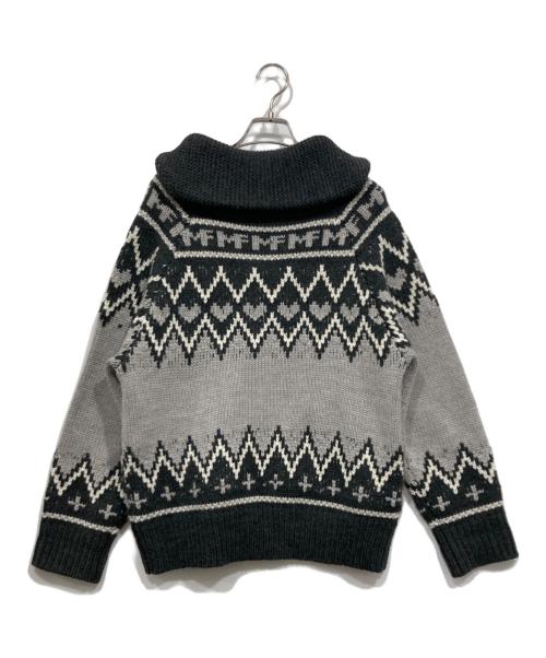MILK FED.（ミルクフェド）MILK FED. (ミルクフェド) COWICHAN KNIT JACKET グレー サイズ:ONE SIZEの古着・服飾アイテム