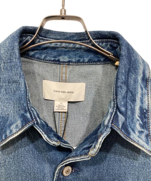 Calvin Klein（カルバンクライン）Calvin Klein (カルバンクライン) デニムジャケット ブルー サイズ:L/Gの古着・服飾アイテム