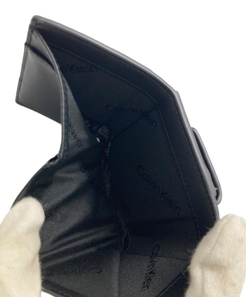 Calvin Klein（カルバンクライン）Calvin Klein (カルバンクライン) 3つ折り財布 / キーリングampトライフォールド ウォレット ブラックの古着・服飾アイテム
