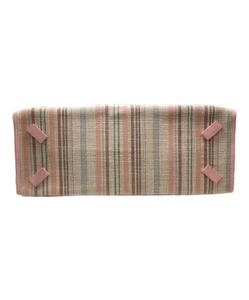 A VACATION（ア ヴァケーション）A VACATION (ア ヴァケーション) TANK マルチストライプ トートバッグ ピンクの古着・服飾アイテム