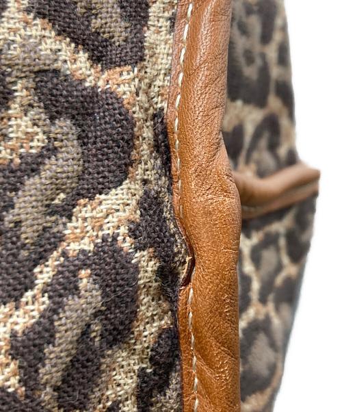 A VACATION（ア ヴァケーション）A VACATION (ア ヴァケーション) レオパード柄ビッグトートバッグ ブラウンの古着・服飾アイテム