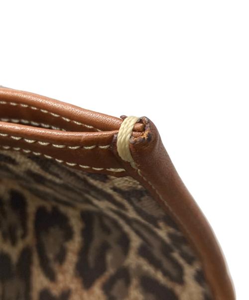 A VACATION（ア ヴァケーション）A VACATION (ア ヴァケーション) レオパード柄ビッグトートバッグ ブラウンの古着・服飾アイテム