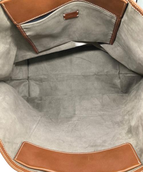 A VACATION（ア ヴァケーション）A VACATION (ア ヴァケーション) レオパード柄ビッグトートバッグ ブラウンの古着・服飾アイテム