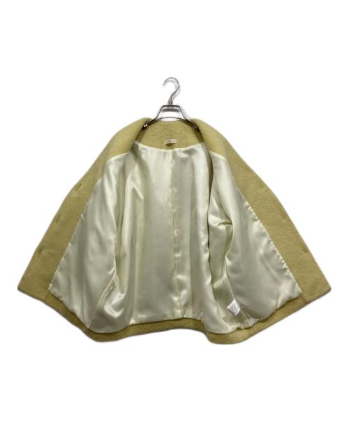 YORI（ヨリ）YORI (ヨリ) ウールモヘアシャギージャケット イエロー サイズ:Freeの古着・服飾アイテム
