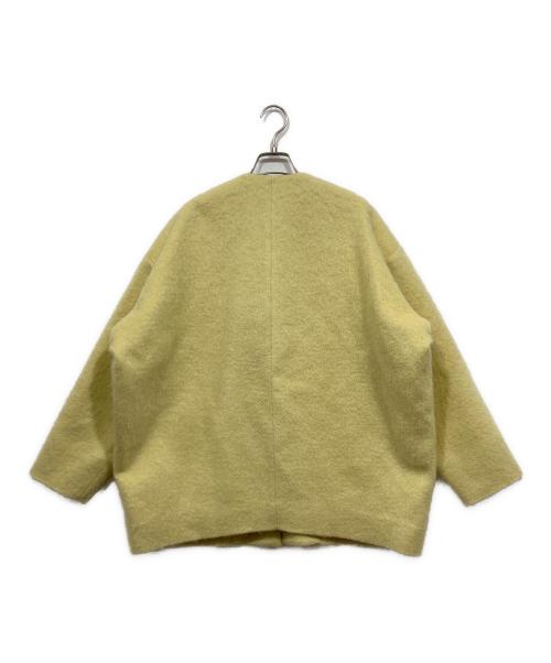 YORI（ヨリ）YORI (ヨリ) ウールモヘアシャギージャケット イエロー サイズ:Freeの古着・服飾アイテム
