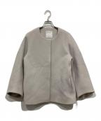 BOSCHボッシュ）の古着「ノーカラーショートコート」｜グレー