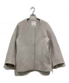 BOSCH（ボッシュ）の古着「ノーカラーショートコート」｜グレー