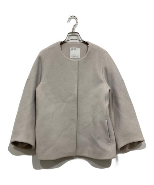 BOSCH（ボッシュ）BOSCH (ボッシュ) ノーカラーショートコート グレー サイズ:36の古着・服飾アイテム
