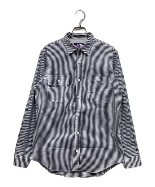THE NORTHFACE PURPLELABEL（ザ・ノースフェイス パープルレーベル）THE NORTHFACE PURPLELABEL (ザ・ノースフェイス パープルレーベル) 長袖シャツ ネイビー サイズ:Mの古着・服飾アイテム