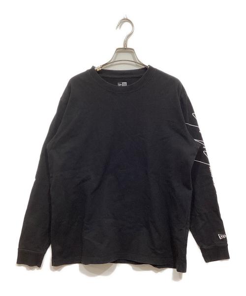 New Era（ニューエラ）New Era (ニューエラ) YOHJI YAMAMOTO (ヨウジヤマモト) ロングスリーブカットソー ブラック サイズ:LARGEの古着・服飾アイテム