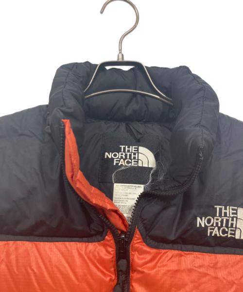 THE NORTH FACE（ザ ノース フェイス）THE NORTH FACE (ザ ノース フェイス) ヌプシダウンベスト オレンジ×ブラック サイズ:MEDIUMの古着・服飾アイテム