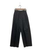 Didot.showroomDidot.showroom）の古着「ローライズツータックワイドスラックス」｜ブラック