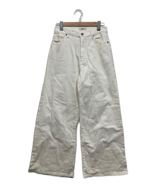 Q.anos（キュアノス）Q.anos (キュアノス) リラックススーパーワイドデニム ホワイト サイズ:1の古着・服飾アイテム