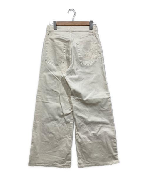 Q.anos（キュアノス）Q.anos (キュアノス) リラックススーパーワイドデニム ホワイト サイズ:1の古着・服飾アイテム