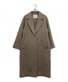 green label relaxing（グリーンレーベルリラクシング）の古着「ロングチェスターコート」｜ブラウン