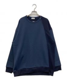 eN ROUTE（アンルート）の古着「コットンポリエステル ダンボールニット サイドジップ」｜ネイビー
