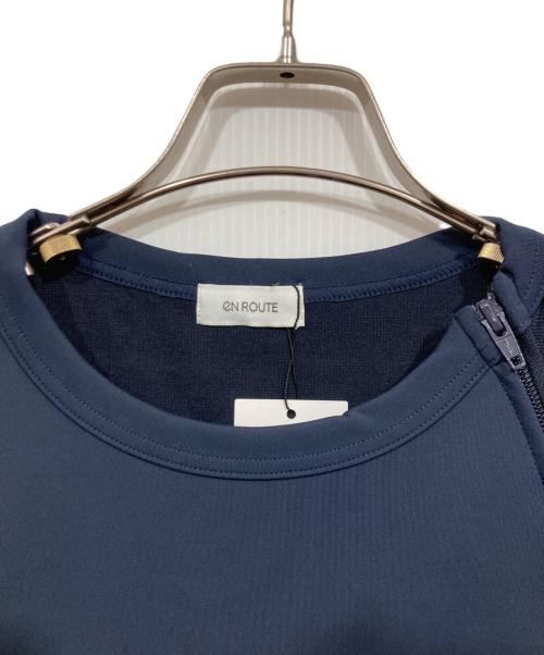 eN ROUTE（アンルート）eN ROUTE (アンルート) コットンポリエステル ダンボールニット サイドジップ ネイビー サイズ:3の古着・服飾アイテム