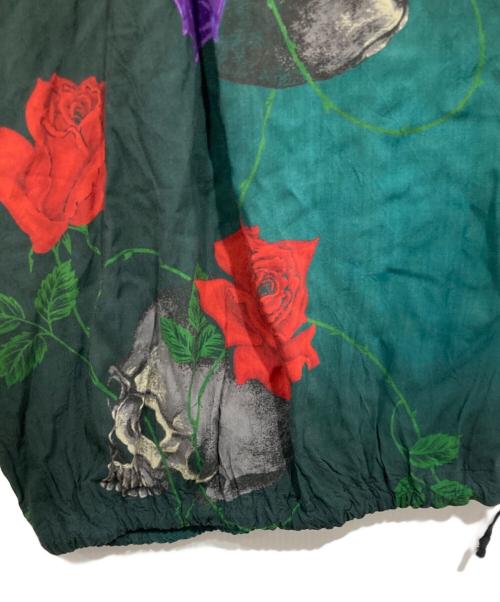 YOHJI YAMAMOTO（ヨウジヤマモト）YOHJI YAMAMOTO (ヨウジヤマモト) スカルローズ バルーンパンツ グリーン サイズ:3の古着・服飾アイテム