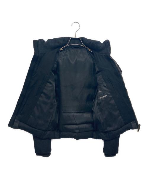 5351 pour les hommes（5351プールオム）5351 pour les hommes (5351プールオム) ムートンレザー切替ダウンジャケット ブラック サイズ:1の古着・服飾アイテム