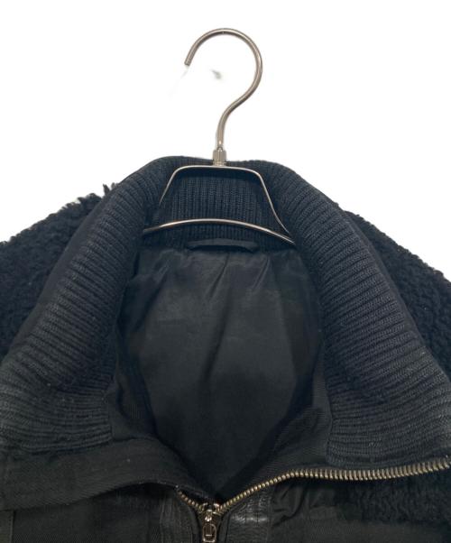 5351 pour les hommes（5351プールオム）5351 pour les hommes (5351プールオム) ムートンレザー切替ダウンジャケット ブラック サイズ:1の古着・服飾アイテム