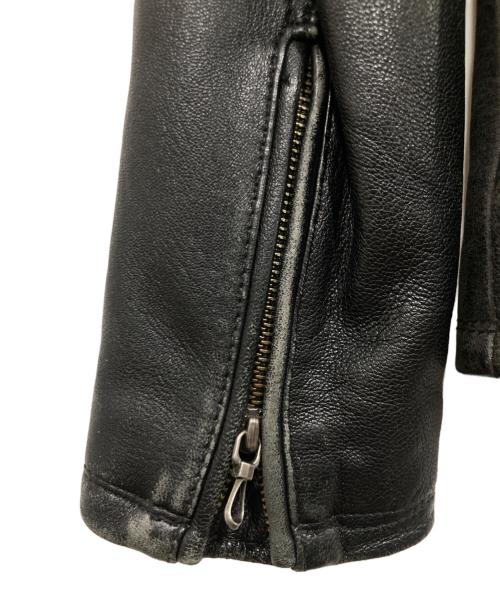 FUGA（フーガ）FUGA (フーガ) ダブルライダースジャケット ブラック サイズ:44の古着・服飾アイテム