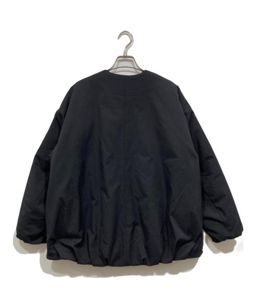 green label relaxing（グリーンレーベルリラクシング）green label relaxing (グリーンレーベルリラクシング) パフィー ノーカラー ブルゾン ブラック サイズ:36の古着・服飾アイテム