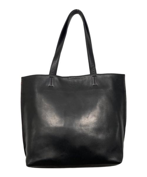 PAUL SMITH（ポールスミス）PAUL SMITH (ポールスミス) レザートートバッグ ブラックの古着・服飾アイテム