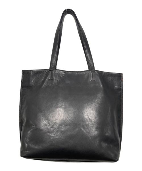 PAUL SMITH（ポールスミス）PAUL SMITH (ポールスミス) レザートートバッグ ブラックの古着・服飾アイテム