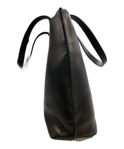 PAUL SMITH（ポールスミス）PAUL SMITH (ポールスミス) レザートートバッグ ブラックの古着・服飾アイテム