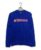 Coogi×ATMOSクージー×アトモス）の古着「PO CN BLUE BLUE/プルオーバークルーネックニット」｜ブルー