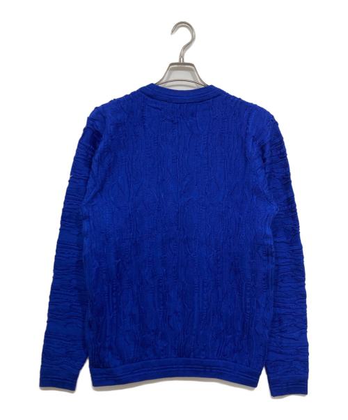 Coogi（クージー）Coogi (クージー) atmos (アトモス) PO CN BLUE BLUE/プルオーバークルーネックニット ブルー サイズ:L 未使用品の古着・服飾アイテム