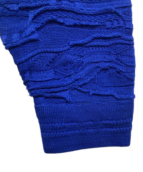 Coogi（クージー）Coogi (クージー) atmos (アトモス) PO CN BLUE BLUE/プルオーバークルーネックニット ブルー サイズ:L 未使用品の古着・服飾アイテム