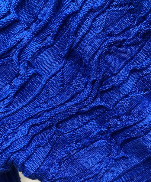 Coogi（クージー）Coogi (クージー) atmos (アトモス) PO CN BLUE BLUE/プルオーバークルーネックニット ブルー サイズ:L 未使用品の古着・服飾アイテム