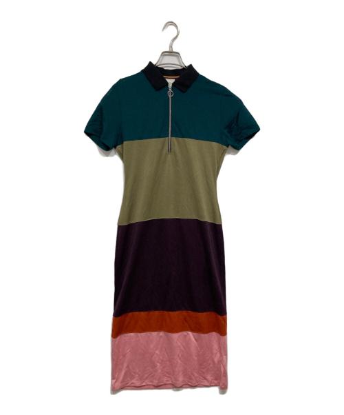 PAUL SMITH（ポールスミス）PAUL SMITH (ポールスミス) 半袖ワンピース マルチカラー サイズ:Mの古着・服飾アイテム