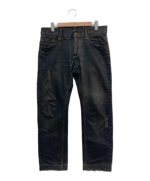 DOLCE & GABBANA（ドルチェ＆ガッバーナ）DOLCE & GABBANA (ドルチェ＆ガッバーナ) デニムパンツ ブラック サイズ:48の古着・服飾アイテム