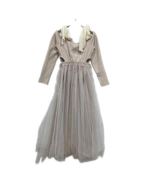 Resexxy（リゼクシー）Resexxy (リゼクシー) シャイニーフレアワンピース アイボリー サイズ:Freeの古着・服飾アイテム