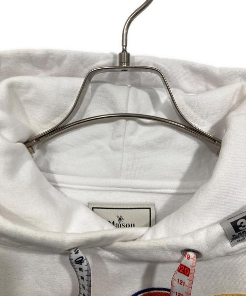 Maison MIHARA YASUHIRO（メゾン ミハラ ヤスヒロ）Maison MIHARA YASUHIRO (メゾン ミハラ ヤスヒロ) Wappen Hoodie ホワイト サイズ:48の古着・服飾アイテム