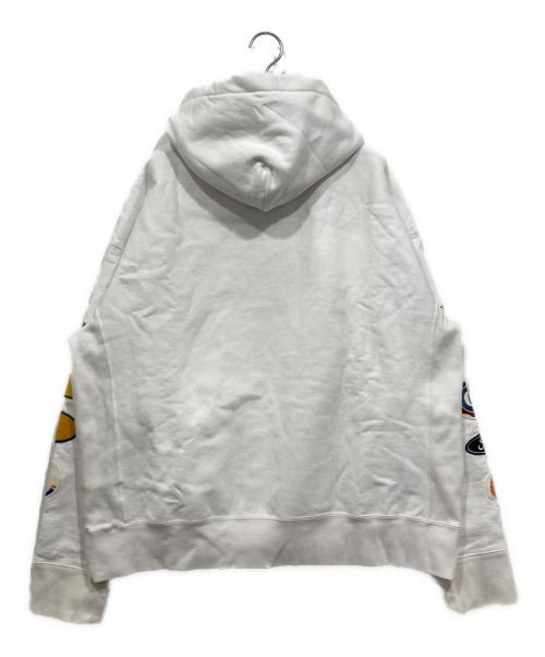 Maison MIHARA YASUHIRO（メゾン ミハラ ヤスヒロ）Maison MIHARA YASUHIRO (メゾン ミハラ ヤスヒロ) Wappen Hoodie ホワイト サイズ:48の古着・服飾アイテム