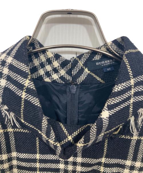 BURBERRY LONDON（バーバリーロンドン）BURBERRY LONDON (バーバリーロンドン) ノースリーブ・キャミソールワンピース ネイビー サイズ:40の古着・服飾アイテム