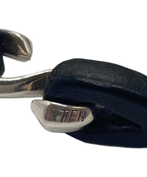 THE FLAT HEAD（ザ・フラットヘッド）THE FLAT HEAD (ザ・フラットヘッド) レザーブレスレット ブラックの古着・服飾アイテム