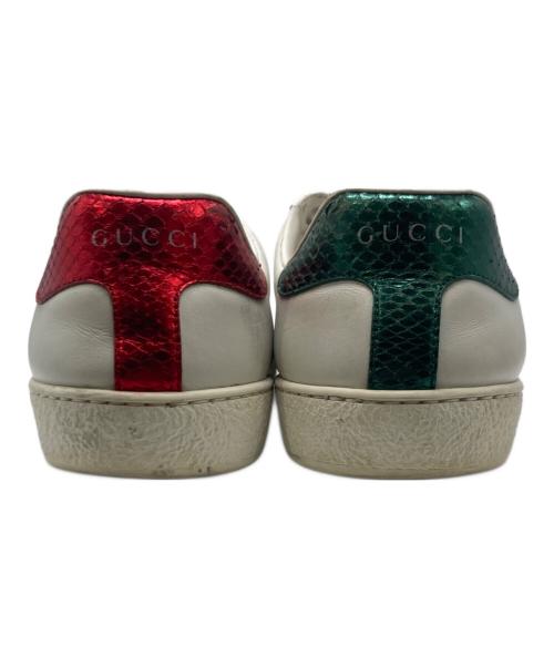 GUCCI（グッチ）GUCCI (グッチ) ビー刺繍ローカットスニーカー /  Ace Embroidered ホワイト サイズ:25.5㎝の古着・服飾アイテム