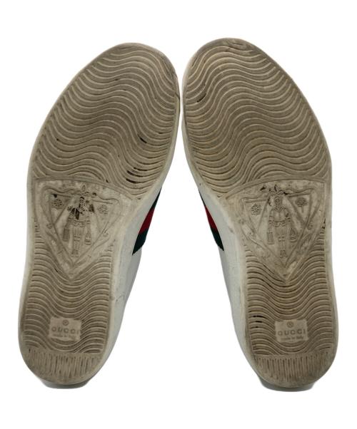 GUCCI（グッチ）GUCCI (グッチ) ビー刺繍ローカットスニーカー /  Ace Embroidered ホワイト サイズ:25.5㎝の古着・服飾アイテム