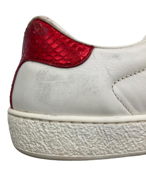 GUCCI（グッチ）GUCCI (グッチ) ビー刺繍ローカットスニーカー /  Ace Embroidered ホワイト サイズ:25.5㎝の古着・服飾アイテム