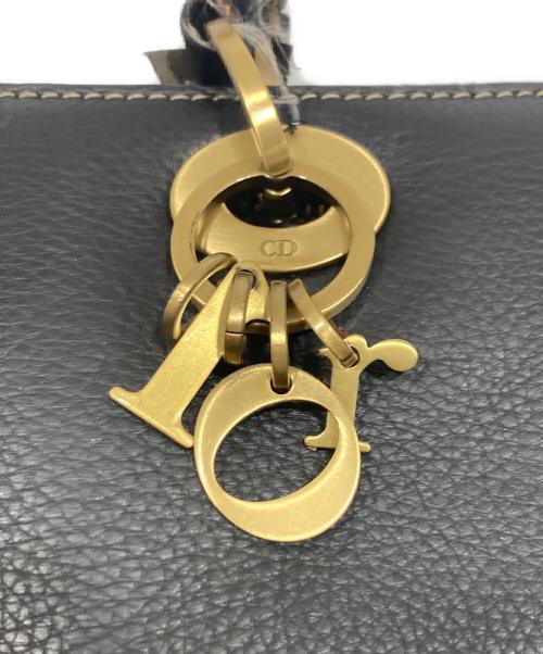 Christian Dior（クリスチャン ディオール）Christian Dior (クリスチャン ディオール) 横長レザーハンドバッグ / イーストウエストバッグ ブラックの古着・服飾アイテム