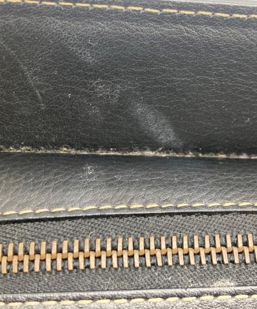 Christian Dior（クリスチャン ディオール）Christian Dior (クリスチャン ディオール) 横長レザーハンドバッグ / イーストウエストバッグ ブラックの古着・服飾アイテム