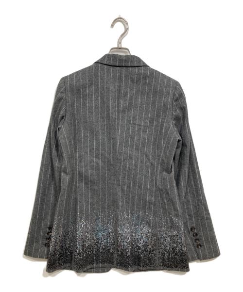 ALTISAN（アルチザン）ALTISAN (アルチザン) ウールスパンコールテーラードジャケット グレー サイズ:11の古着・服飾アイテム