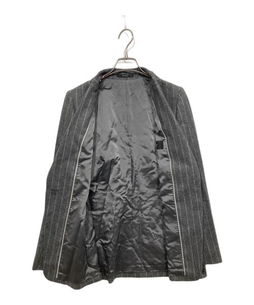 ALTISAN（アルチザン）ALTISAN (アルチザン) ウールスパンコールテーラードジャケット グレー サイズ:11の古着・服飾アイテム