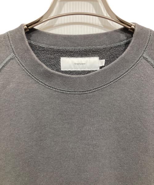 Graphpaper（グラフペーパー）Graphpaper (グラフペーパー) LOOPWHEELER (ループウィラー) クルーネックスウェット / Raglan Sweat グレー サイズ:2の古着・服飾アイテム