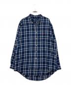 RALPH LAURENラルフローレン）の古着「チェクシャツ」｜ネイビー