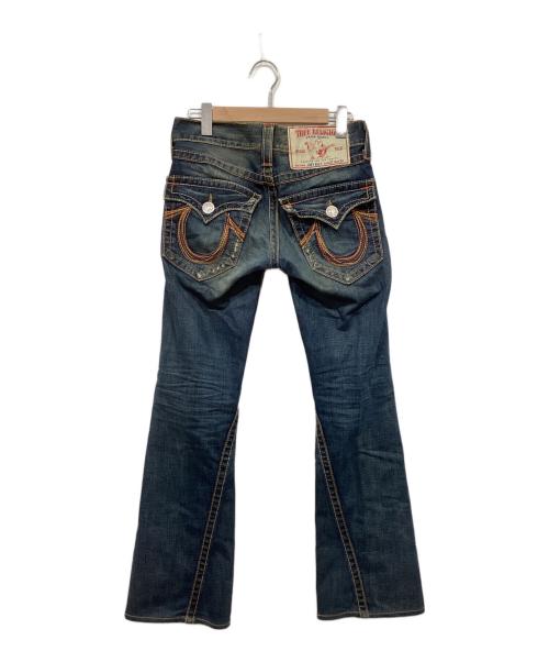 TRUE RELIGION（トゥルー レリジョン）TRUE RELIGION (トゥルー レリジョン) フレアデニムパンツ インディゴ サイズ:ROW27 SEAT33の古着・服飾アイテム